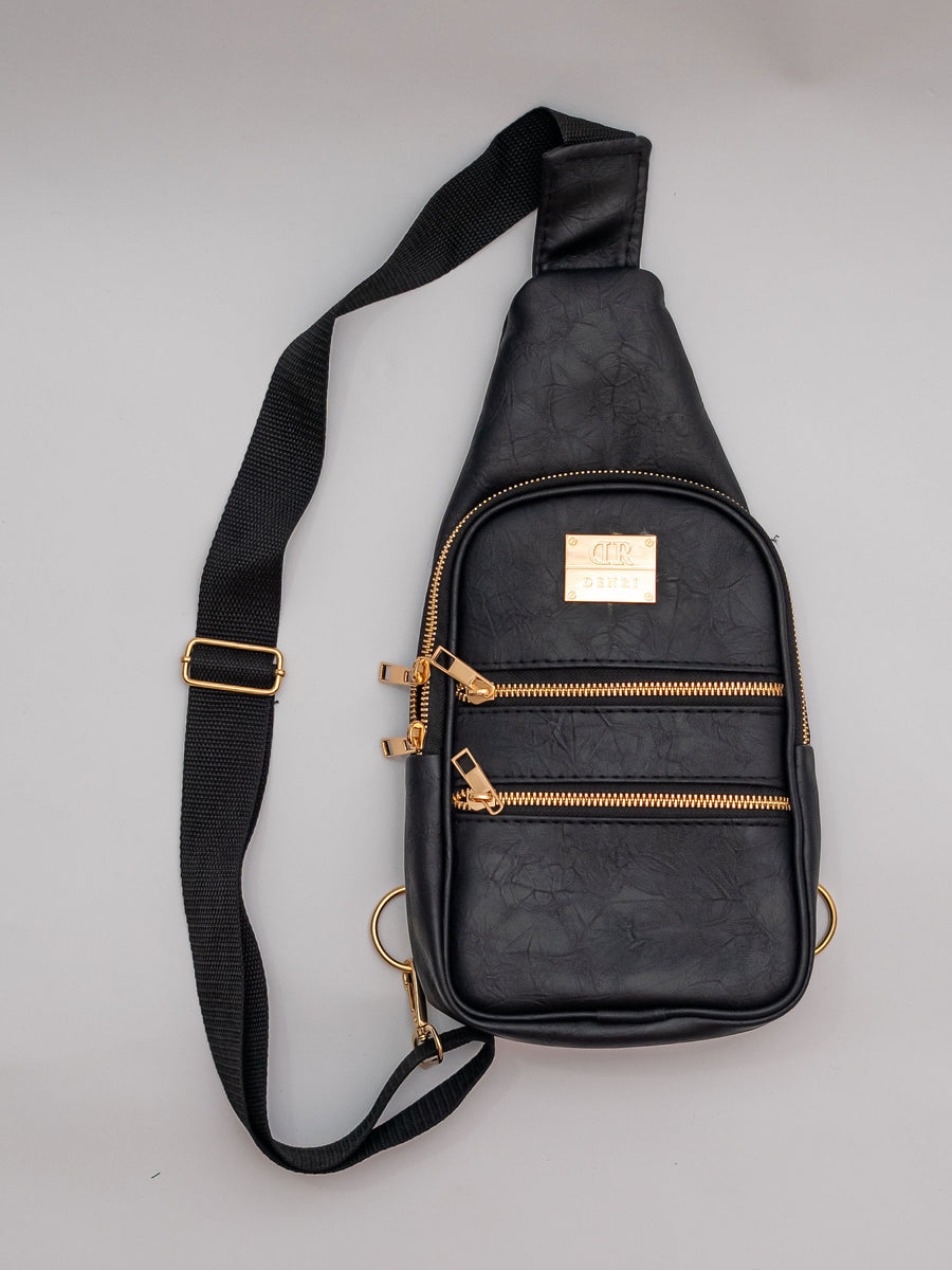 Denri Mini Umbra Chest Bag | Lightweight Build, Front Zipper & Adjustable Strap