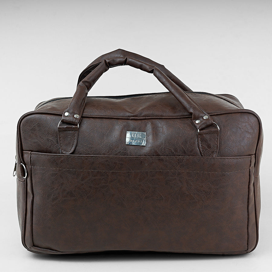 Denri | Taji Travel Bag | Minimalist Wide-Body Duffle | Detachable Strap, Luggage Pass-Through & Multiple Pockets