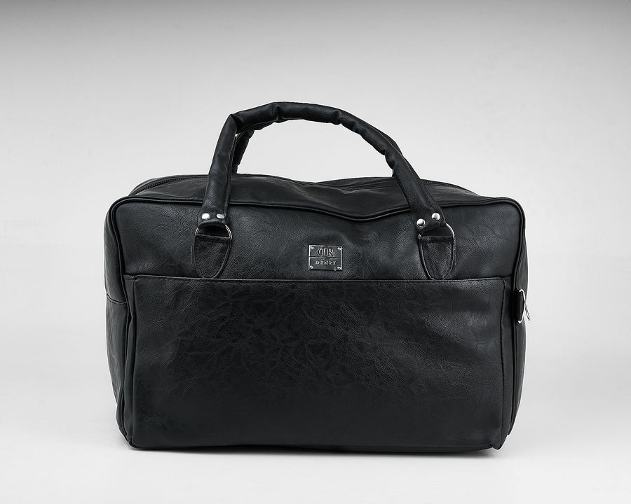 Denri | Taji Travel Bag | Minimalist Wide-Body Duffle | Detachable Strap, Luggage Pass-Through & Multiple Pockets