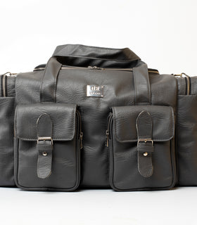 Denri Sarai Travel Bag | PU Leather Carry-On & Shoe-Pouch Travel Bag | Waterproof