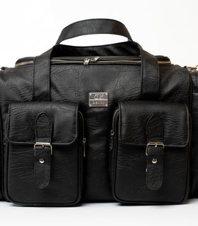 Denri Sarai Travel Bag | PU Leather Carry-On & Shoe-Pouch Travel Bag | Waterproof