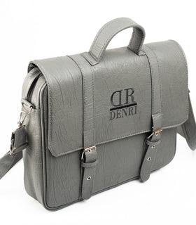 Denri Briefcase Bag |  Zip Main Compartment, Inner Lined Pocket & Detachable Strap