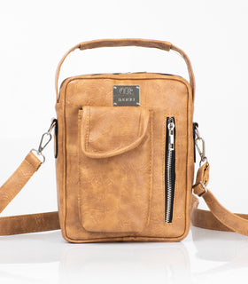 Denri Mini Man Bag | Compact Crossbody Sling | Internal & External Pockets