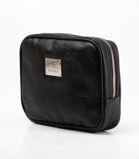 Denri Vanity Pack Bag | Durable Material, Zippered Sections & Loop Handle