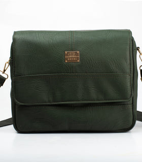Denri Fayola Messenger Bag | Superior Leather, Laptop Compartment & Multiple Pockets