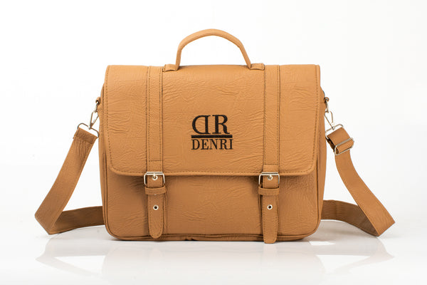 Denri Briefcase Bag |  Zip Main Compartment, Inner Lined Pocket & Detachable Strap