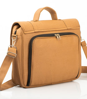 Denri Briefcase Bag |  Zip Main Compartment, Inner Lined Pocket & Detachable Strap