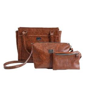 Denri Elyse 3-in-1 Handbag | Spacious interior, Multi pocketed, Durable construction