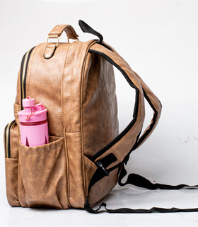 Denri Remi Leather Laptop Backpack, classy design laptop bag, fit's up to 16-inch laptop