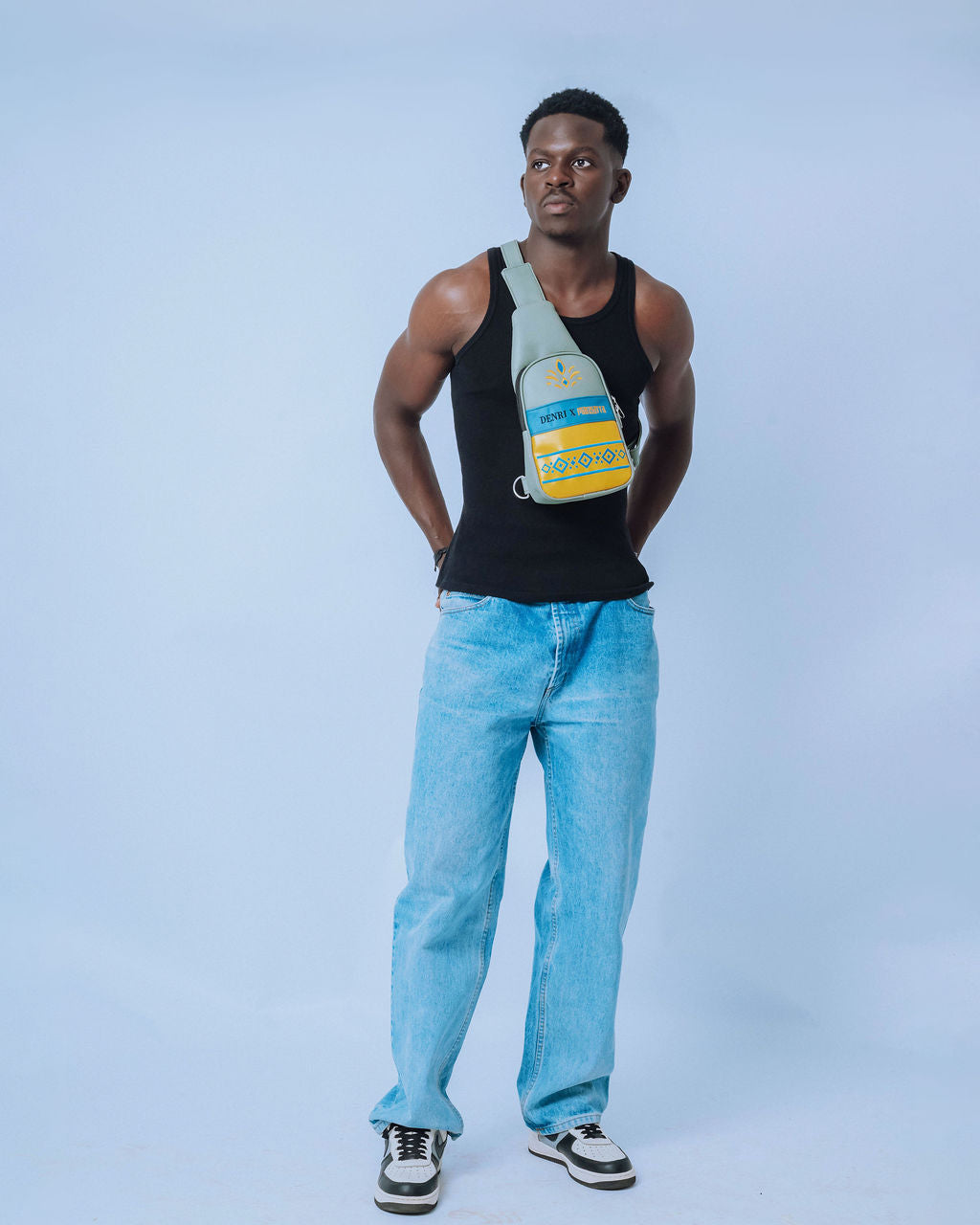 Denri x Manyatta Crossbody Bag | Chest / Crossbody Bag | Urban Travel & Daily Carry | Slim Profile, Ambidextrous Strap & 2 Internal Pockets | Limited-Edition Collaboration