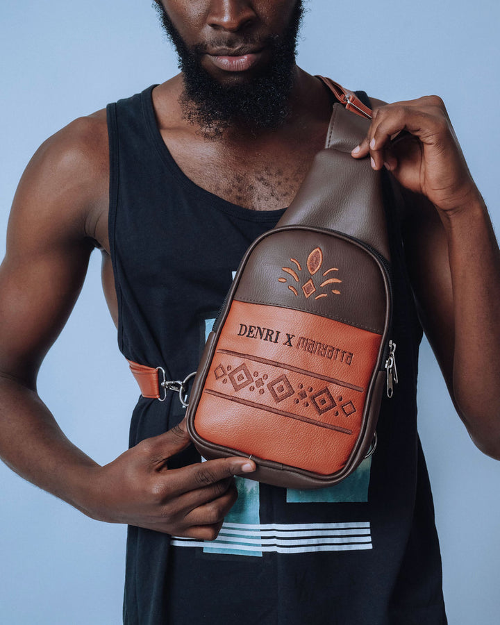 Denri x Manyatta Crossbody Bag | Chest / Crossbody Bag | Urban Travel & Daily Carry | Slim Profile, Ambidextrous Strap & 2 Internal Pockets | Limited-Edition Collaboration