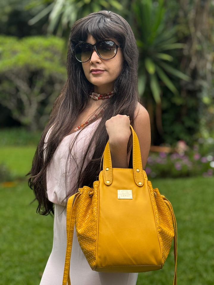 Denri Skye | Statement Evening Handbag | Special Events | Textured Vegan Leather, Hidden Press-Button Closure | Chic & Featherlight