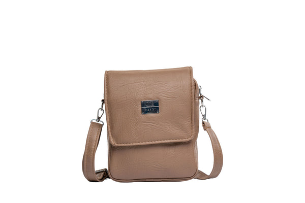 Denri Luna Man Bag | Internal & External Pockets, Adjustable Strap | Minimalist Design