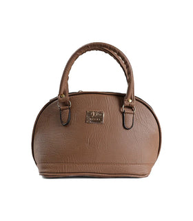 Denri Oval Handbag | Lightweight, Firm Handle, 2 Internal Pockets, Quality Leather