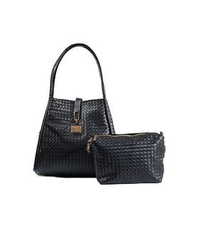 Denri Sierra Handbag | Kikapu-Style Tote | 4 Zipped Compartments, Metal Lock & Sling