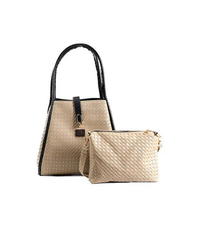 Denri Sierra Handbag | Kikapu-Style Tote | 4 Zipped Compartments, Metal Lock & Sling