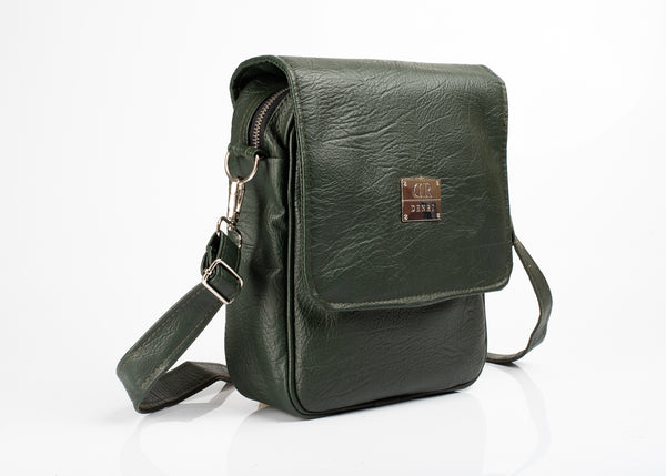 Denri Luna Man Bag | Internal & External Pockets, Adjustable Strap | Minimalist Design