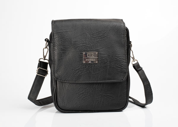 Denri Luna Man Bag | Internal & External Pockets, Adjustable Strap | Minimalist Design
