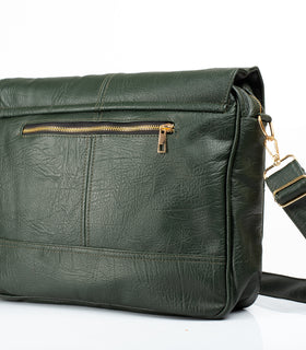Denri Fayola Messenger Bag | Superior Leather, Laptop Compartment & Multiple Pockets