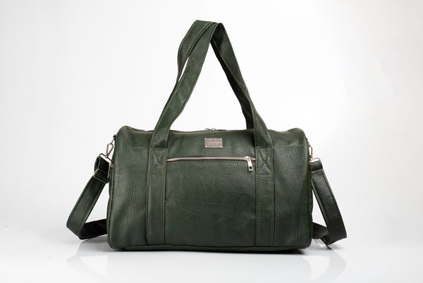 Denri Fabela Travel Bag | Leather Duffel Bag | Grab handles, Multiple pockets