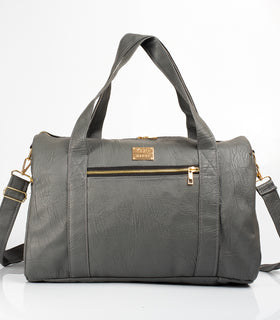 Denri Fabela Travel Bag | Leather Duffel Bag | Grab handles, Multiple pockets