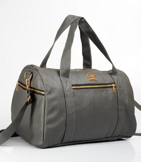 Denri Fabela Travel Bag | Leather Duffel Bag | Grab handles, Multiple pockets