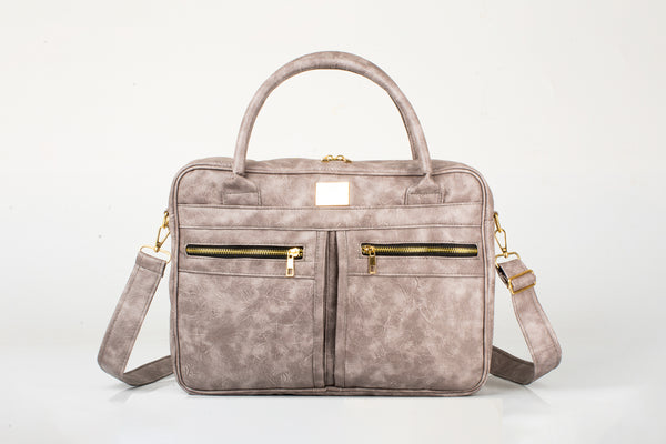Denri Satchel Laptop Bag | Laptop Sleeve, Multi-Pocket Design & Snap Closure