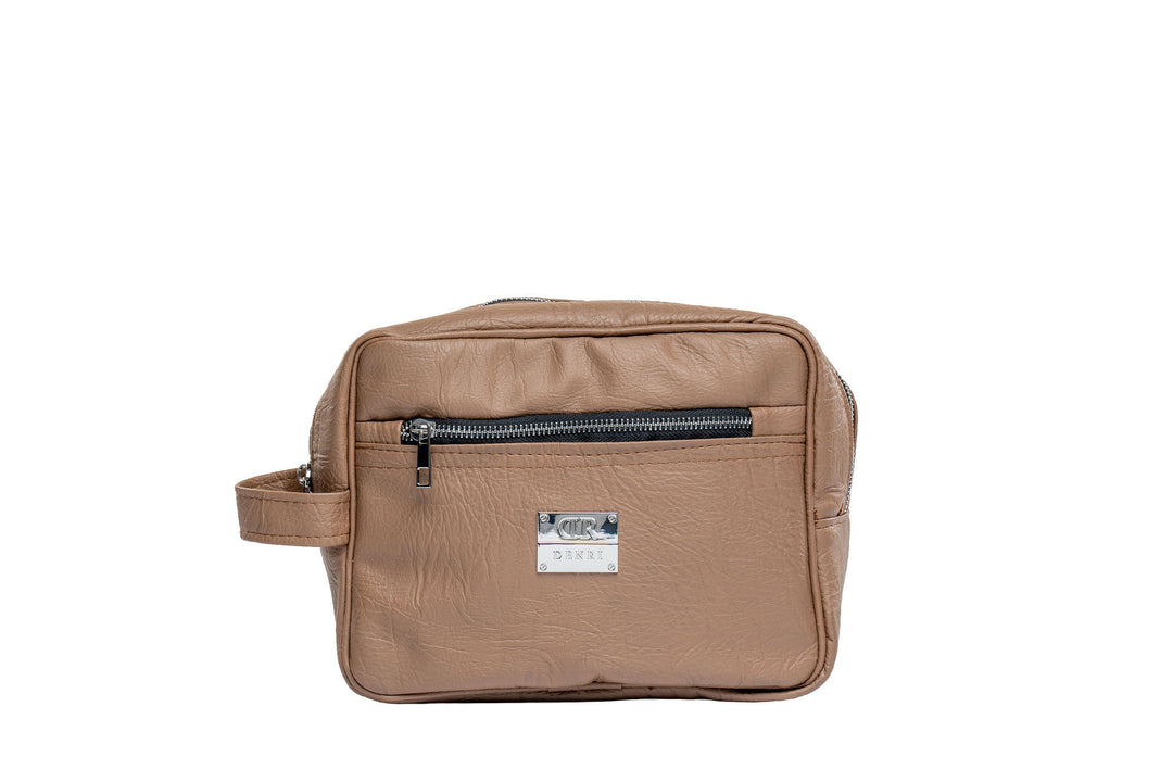 Denri Wash Bag | Toiletry & Grooming Bag | Travel & Everyday Use | Water-Resistant Material, Zip Compartments & Hanging Loop | Compact, Organized Travel Essential