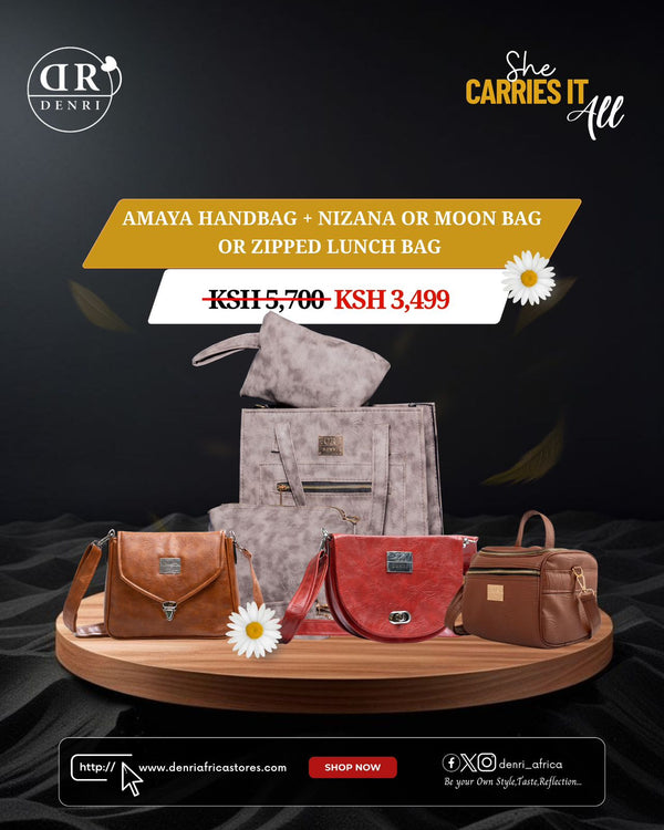 Amaya Handbag + Nizana or Moon Bag or Zipped Lunch