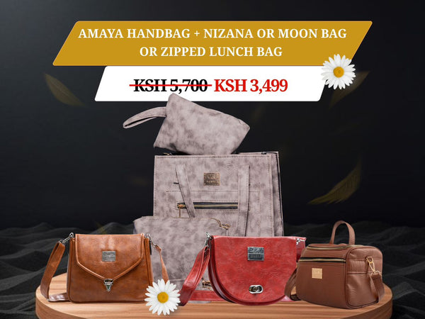 Amaya Handbag + Nizana or Moon Bag or Zipped Lunch