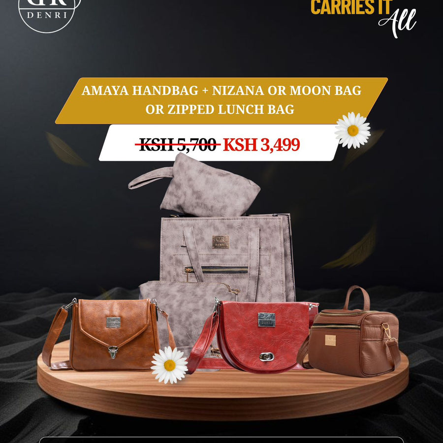 Amaya Handbag + Nizana or Moon Bag or Zipped Lunch