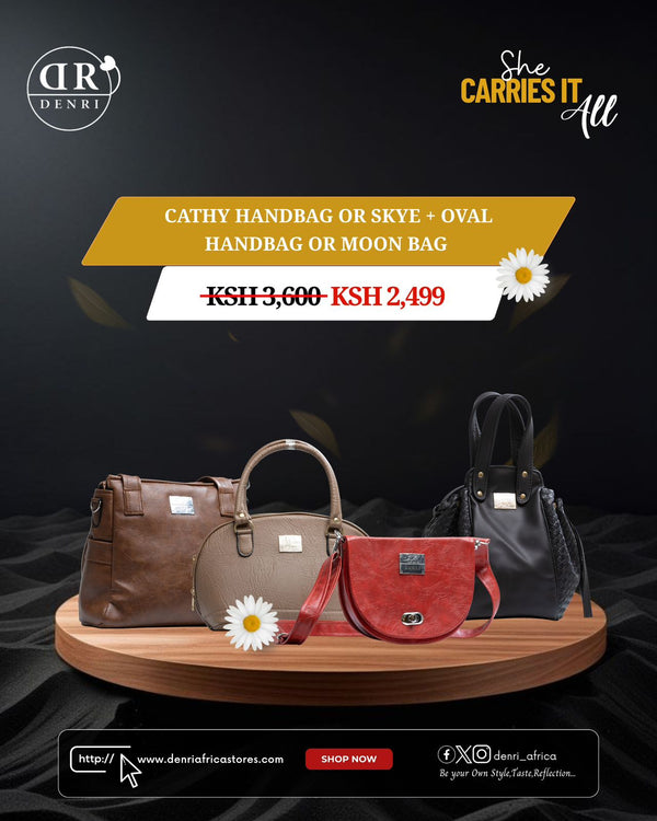 Cathy Handbag or Skye + Oval Handbag or Moon Bag