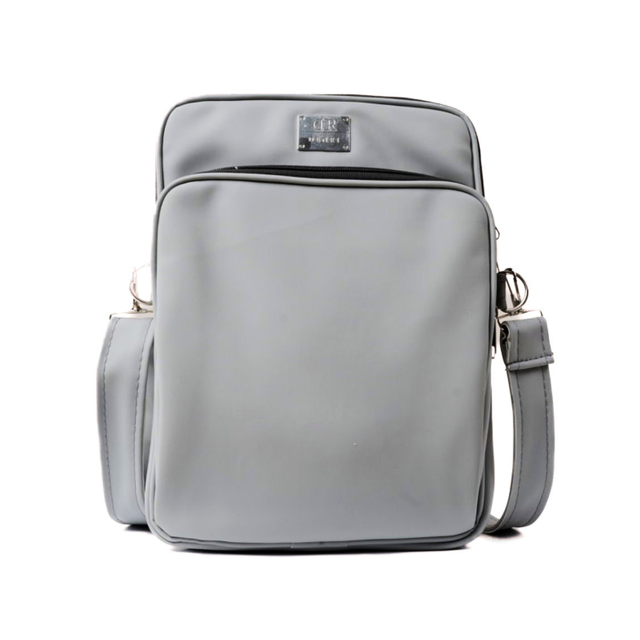 Denri Zula Man Bag | Faux Leather Crossbody Sling | Fits 14" Laptop, Detachable Strap & Document Sleeve