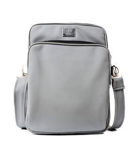 Denri Zula Man Bag | Faux Leather Crossbody Sling | Fits 14" Laptop, Detachable Strap & Document Sleeve