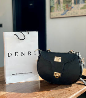 Denri Celine Sling Bag | Premium Leather, Inner Zipped Pocket & Detachable Strap