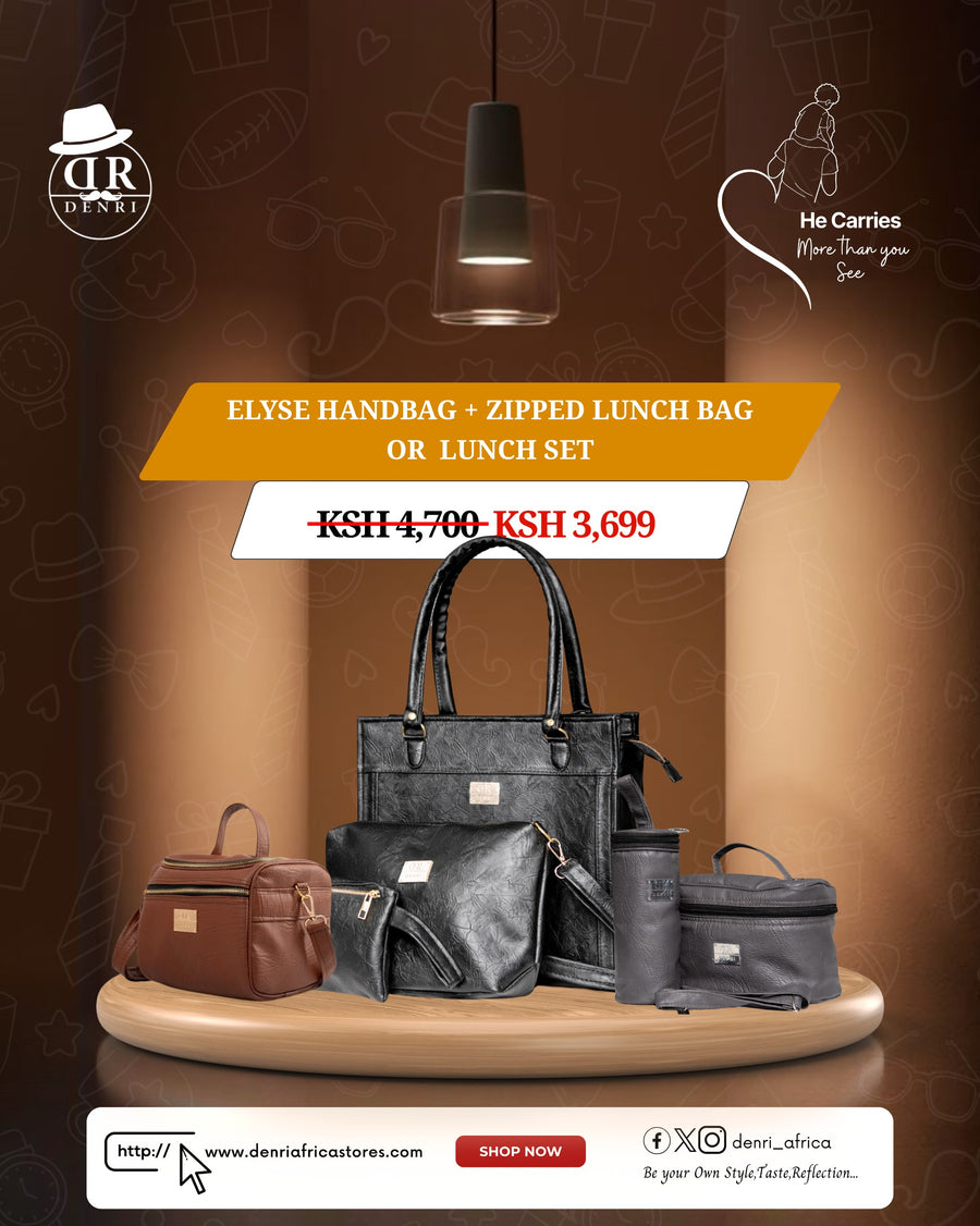 Elyse Handbag + Zipped Lunch Bag or Lunch Set