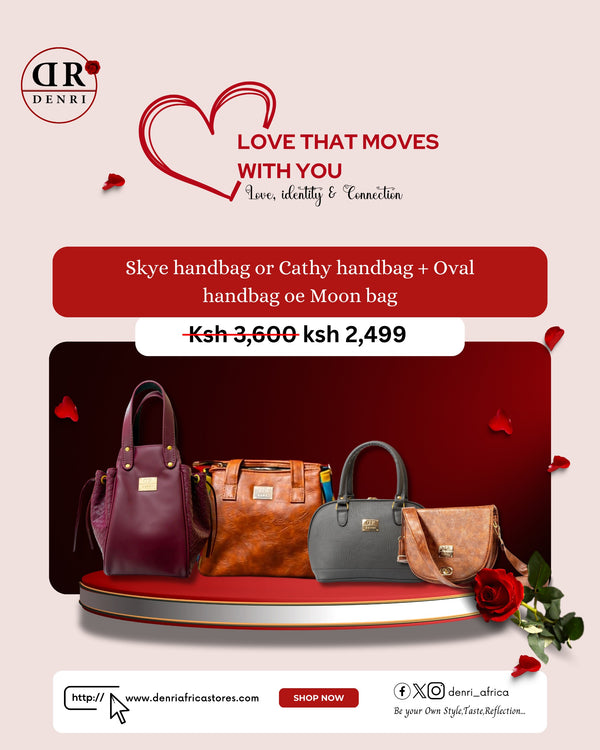 Denri Skye Handbag  or Cathy Handbag + Oval Handbag or Moon bag