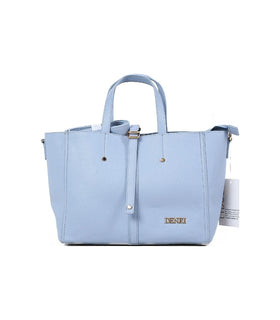 Denri Tab Tote | Roomy Open Tote Bag | Centre Tab Strap, Twin Handles & Detachable Shoulder Strap – Dove Grey