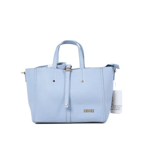 Denri Tab Tote | Roomy Open Tote Bag | Centre Tab Strap, Twin Handles & Detachable Shoulder Strap – Dove Grey