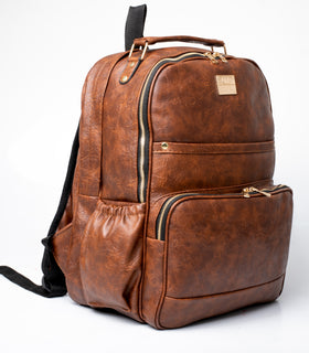 Denri Remi Leather Laptop Backpack, classy design laptop bag, fit's up to 16-inch laptop
