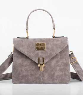 Denri Aurora Handbag | Mini Shoulder & Sling bag | Hand-stitched Leather, Metal Lock Stitch