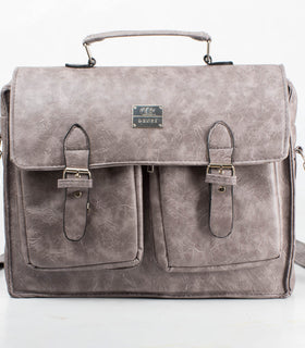 Denri Feroz Briefcase Bag | Premium Material, Zip Closure & Chain Detail