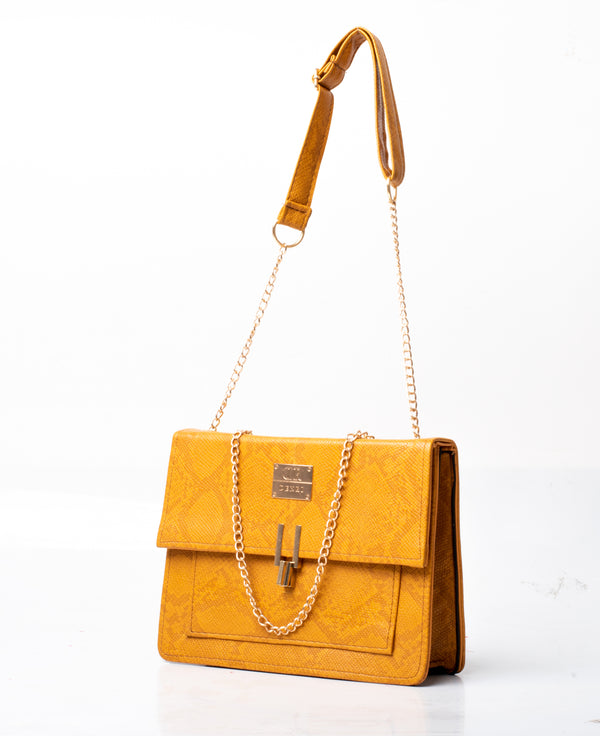 Denri Val Sling Bag | Chain Strapped Tote, Organized Compartments & Durable Material