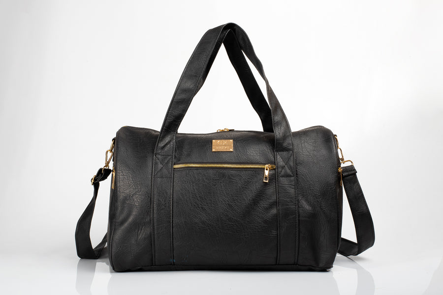 Denri Fabela Travel Bag | Leather Duffel Bag | Grab handles, Multiple pockets
