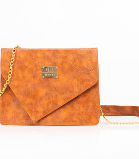 Denri Avana Sling Bag | Vegan Leather Tote | Secure Flap & Internal Pocket