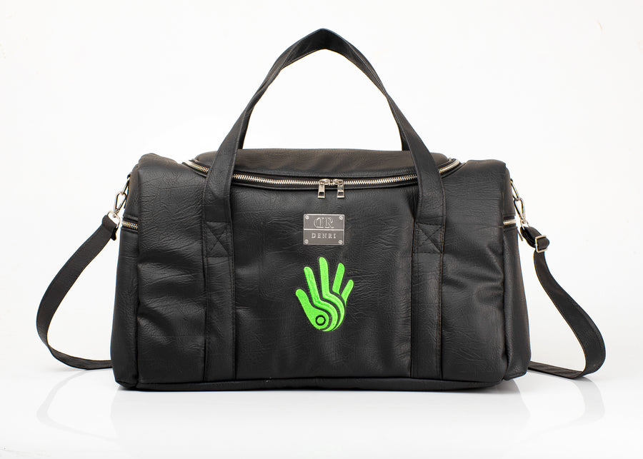 Denri Mradi Travel Bag | Round Duffel Bag | Convertible Carry, Secure Closure