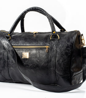 Denri Satis Travel Bag | Leather Duffle Bag | Adjustable strap, External pocket