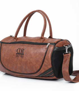 Denri Zeno Travel Bag | Leather Duffel Bag | Durable materials, Multiple compartments